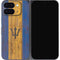 Barbados Flag Dark Wood Google Pixel 9 Pro Fold Skin